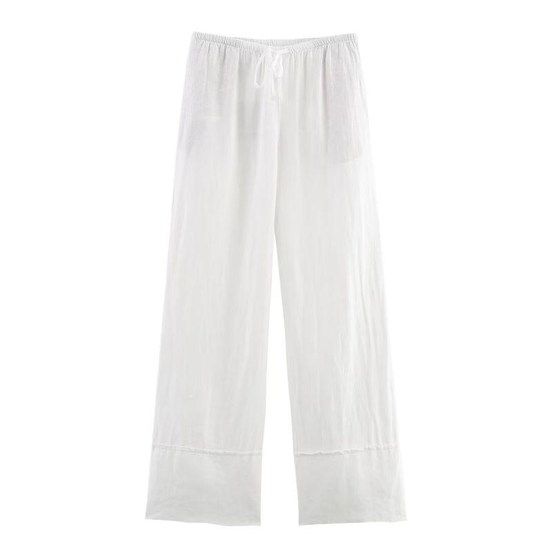 Araltay New Arrival Fashion Style Women's Clothing Fashion Linen Shirt Wide Leg Pants Suit 4786090 4786091