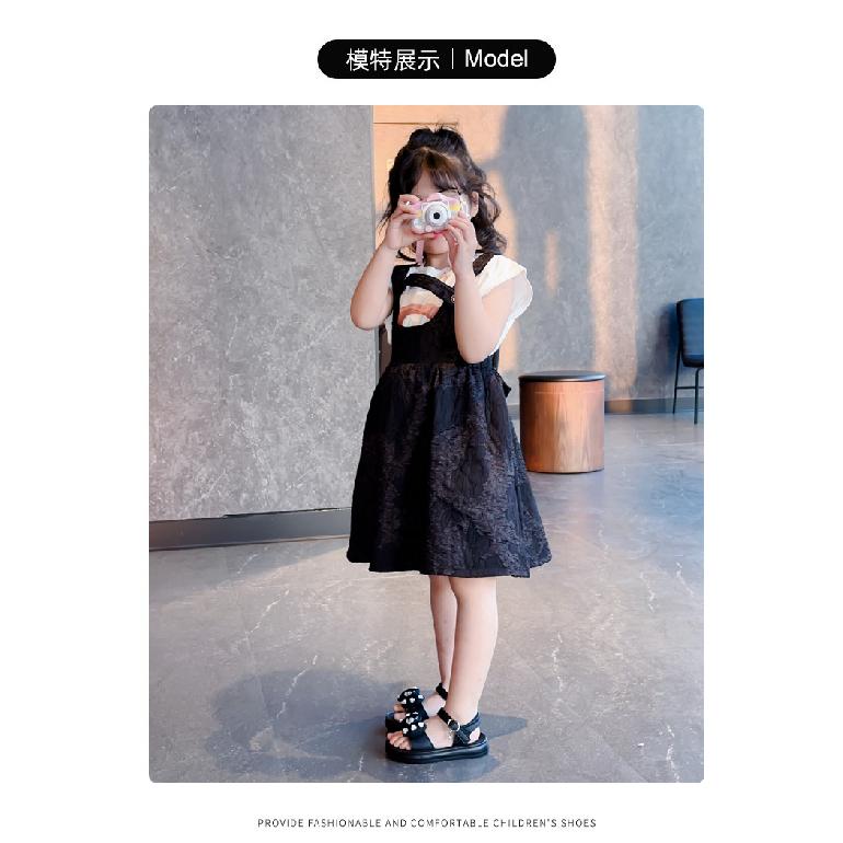 Children's Open-toe sandals2026New Summer Cute Pearl Shell Rhinestone Beach Sandals for Small, Medium, and Large Children