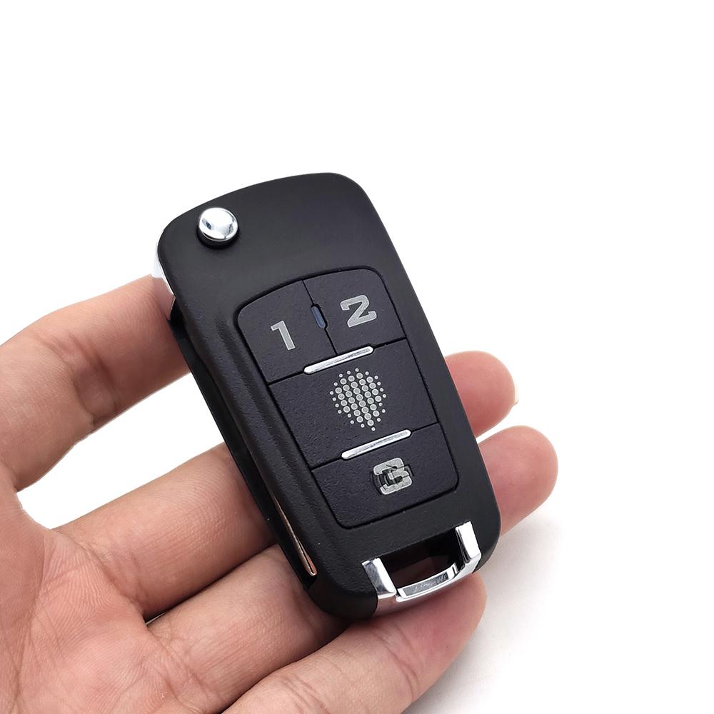 Folding Flip Blank Key for Chevrolet Cruze Remote Key Shell 4 Button Key Blank Cover Fob case Original Logo Chevrolet