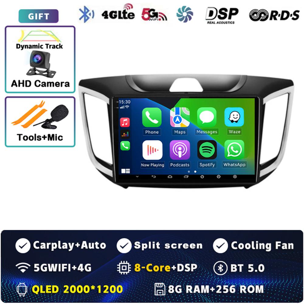 Android 14 Carplay Car Radio For Hyundai Creta Ix25 2015 - 2019 Multimedia Video Player Navigation GPS Stereo 2Din DVD Head Unit