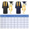 4Pcs/Set Graduation Stole Sash Graduation Robe Set with Tassel Doctor Gown Bachelor Gown  Graduation