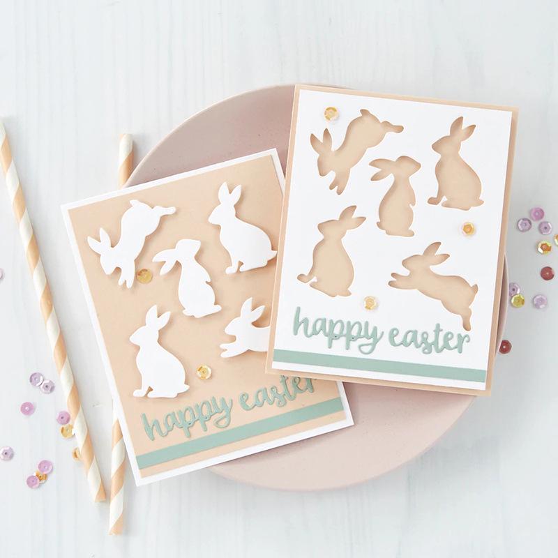 Easter Bunny Metal Carbon Steel Die-Cutters 1320 - DIY Cutting Dies, New Arrivals for March