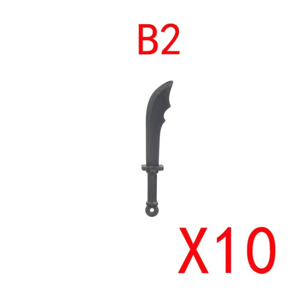MOC Building Blocks Weapon Toy Accessories Medieval Soldier Knight Figure Ten Spear Crossbow Axe Sword Mini Brick Gift S001 DIY
