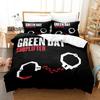 Green Day ' AMERICAN IDIOT Ložní souprava Jednolůžko Dvojlůžko Plná Velikost Queen King Ložní souprava Aldult Dítě Ložnice Sady povlečení Sada prostěradel