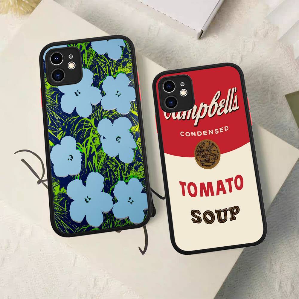 Andy Warhol Art Matte Transparent Phone Cover For IPhone Case 16 15 14 13 12 11 Pro Max X XS Max Plus