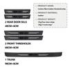 Carbon Fiber Car Door Threshold Protector Stickers Auto Interior Accessories For Lada Xray Sedan Sport Granta Priora Kalina