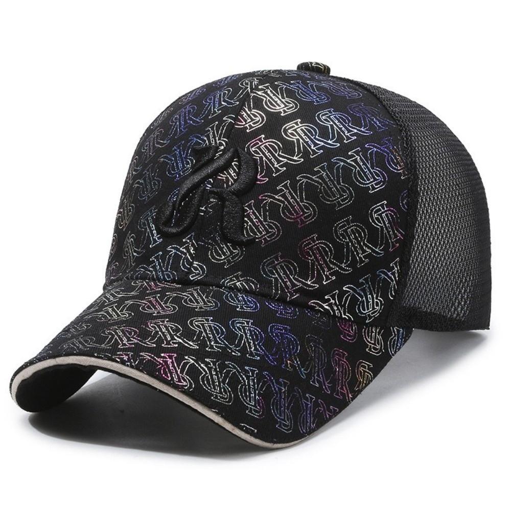 Wide Brim Mesh Baseball Cap Breathable Peaked Cap Unisex Sun Hat Summer