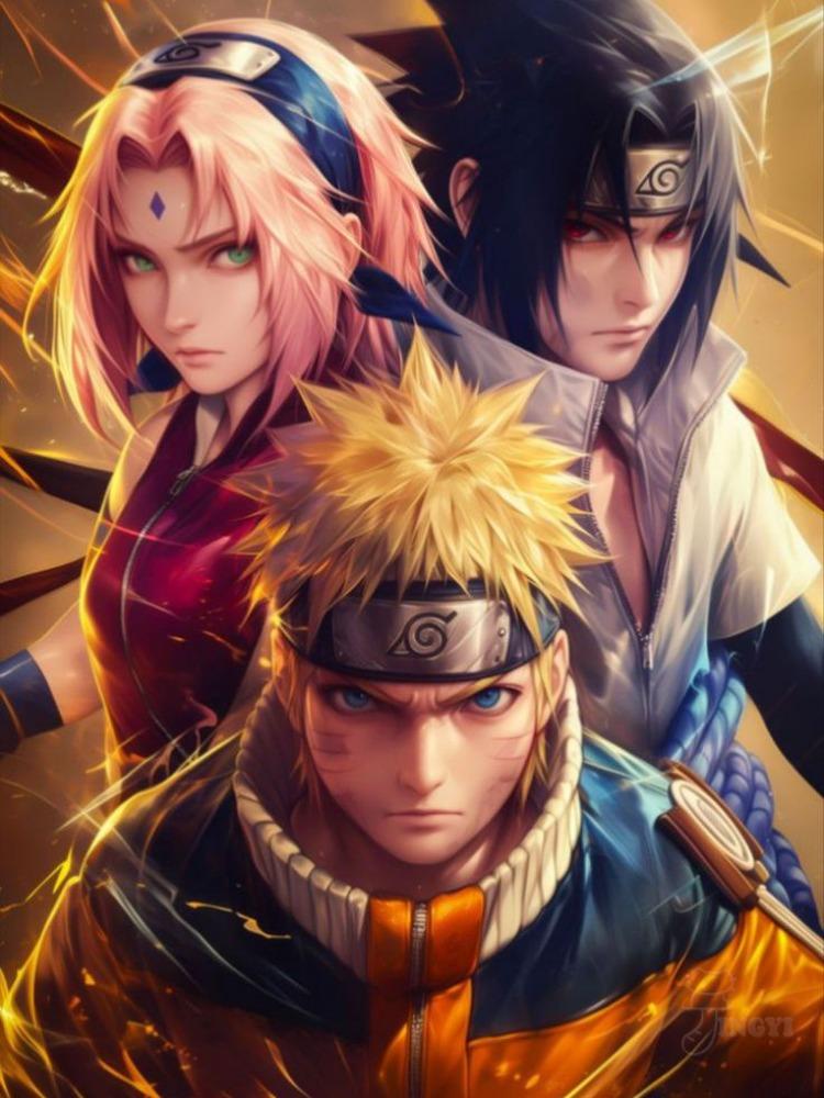 2025 New Naruto 5D DIY Diamond Painting Naruto Sasuke Uchiha Sakura Kit Embroidery Cross Stitch Handmade Crafts Home Decor Gift