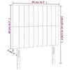 VidaXL LED Headboard Bedroom Furniture Single Bed Accessory Headboard Bed Frame Interior Dark Grey 3122637