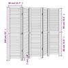 VidaXL Room Divider 5 Panels, Room Separator, Privacy Screen, Living Room Bedroom Screen, Black Wood 358853