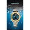 VA VA VOOM Dual Calendar Business Men's Watch Waterproof Luminous Quartz Steel Belt Watch