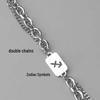 Twelve Constellations Titanium Steel Bracelet: Men's Luxury Jewelry