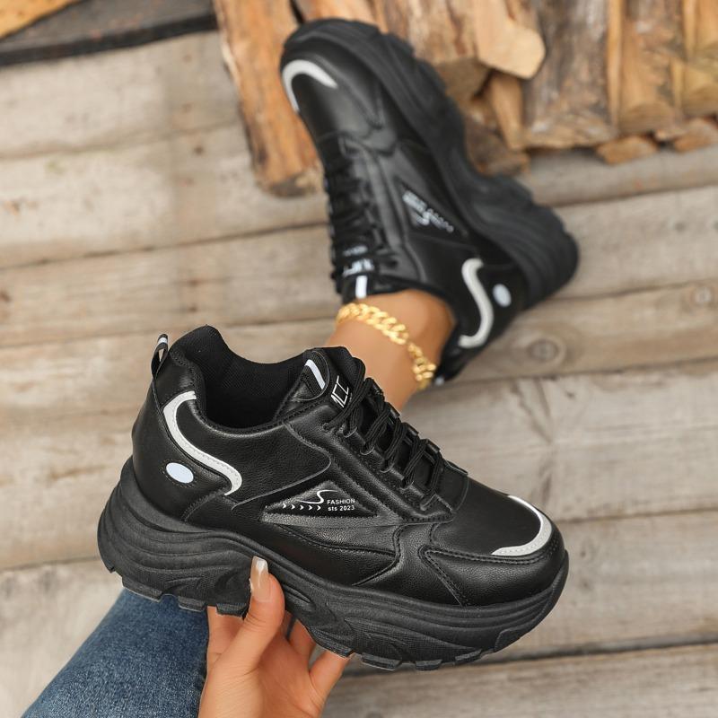Fashion Womens Shoes Spring 2025 New Women's Platform Sneakers Lady Height Increasing Casual Sports Shoes