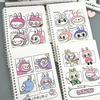 Cartoon Labubu A5 Coil Notebook Student Cute Exercise Book Learning Stationery Notepad Diary