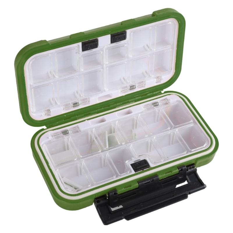 Oboustranný box na nástrahy a návnady, přenosný box na rybářské náčiní, venkovní lehký box na rybářské nářadí, pouzdro na rybářské příslušenství