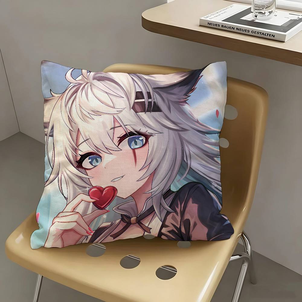 1pc Game A-rknights L-appland Pillow Case Fashion Square Pillowcase Bedroom Sofa Room Ins Decoration Leisure
