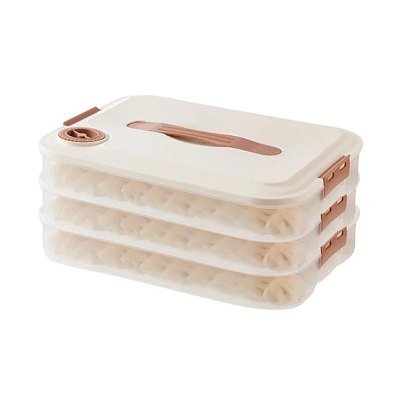 Dumpling Storage Box Freezer Box Refrigerator Frozens Dumplings Multi-layer Food Grade Wontons Box Household Dumpling Crisper
