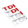 Έμβλημα Σήμα 3D TDI Αυτοκόλλητο Στυλ Αυτοκινήτου για POLO Golf 7 Tiguan JETTA PASSAT b5 b6 MK4 MK5 MK6 MK7 αυτοκόλλητο αυτοκινήτου