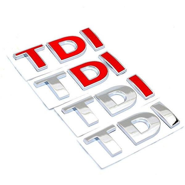 Έμβλημα Σήμα 3D TDI Αυτοκόλλητο Στυλ Αυτοκινήτου για POLO Golf 7 Tiguan JETTA PASSAT b5 b6 MK4 MK5 MK6 MK7 αυτοκόλλητο αυτοκινήτου