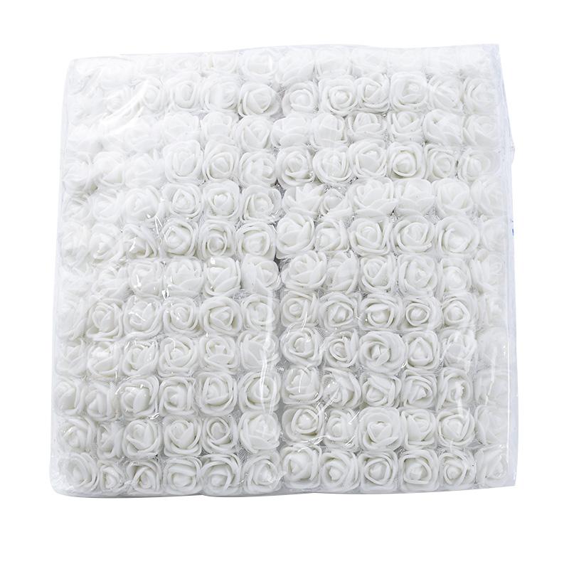 144pcs Artificial Flower PE Rose Outdoor UV Protection Garden Arch Wreath Wedding Home Diy Gift Box Festival Scrapbook Car Decor