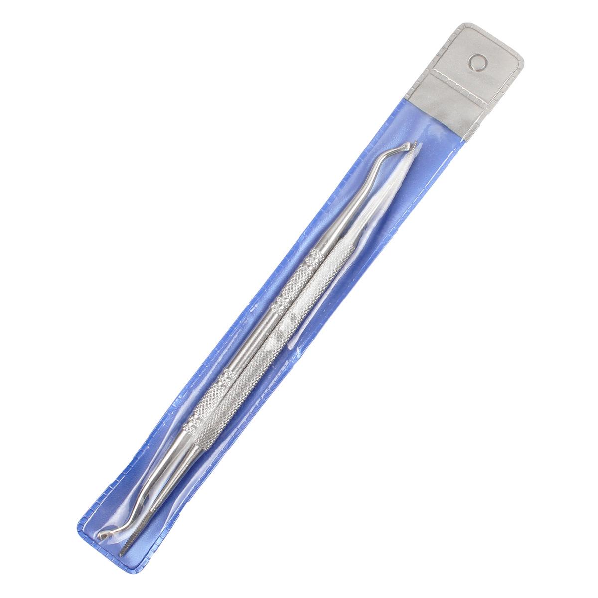 

Набор инструментов для вросшего ногтя из 2 предметов: Ложка, зубочистка и пилочка