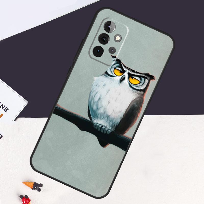 Cute Owl Cartoon Case For Samsung Galaxy A22 A16 A33 A36 A56 A26 A15 A55 A53 A35 A32 A52 A54 A34 A14 A05 A06