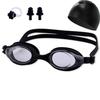 Adult Swimming Goggles High-definition Water and Fog-proof Swimming Goggles for Men and Women Swim Silicone Swimming Caps