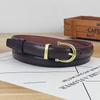 Thin Womens Vintage Waistband For Jeans With Slim Width And Classic Buckle Pin