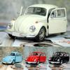 ZK40 2025 Newest Arrival Retro Vintage Beetle Diecast Pull Back Car Model Toys For Children Gift Decor Cute Figurines Miniatures