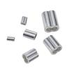 Aluminum Crimping Loop Sleeve Double Cable Ferrules Fit for Wire Ropes Rigging Fence Net Clotheslines Dog Chains Accessories