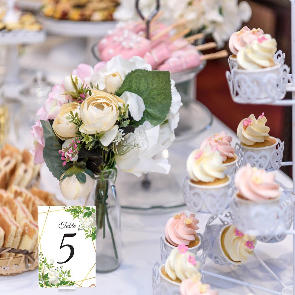 10/20pcs Place Card Holder Acrylic Table Sign Holder Table Number Holders Name Card Stands for Photo Menu Display Clear