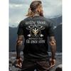 Wikinger Bruderschaft T-Shirt | Nordische Wikinger Kleidung mit aufgesetzten Hörnern und geschärften Äxten, Rundhalsausschnitt, Leicht elastisches Gewebe, Normale Passform, Lässiger Stil,