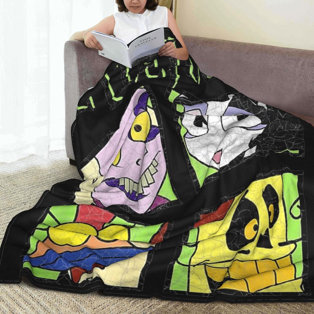 B-Beetlejuice Horror Movie Blanket Super Soft Warm Throw Blankets for Sofa 50x60 Inch Multi-size Bedspread