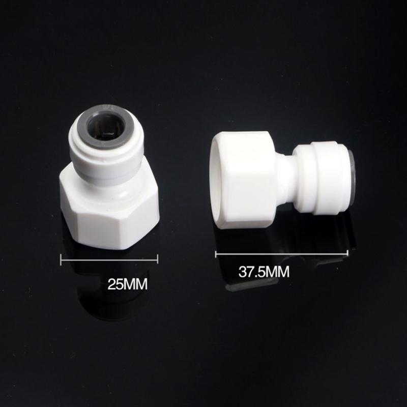 1/4" 3/8" OD Hose Tube 1/4" 1/2" 3/4" 1/8" Plastic Pipe Quick Connectors RO Water Connector Fittings Reverse Osmosis System