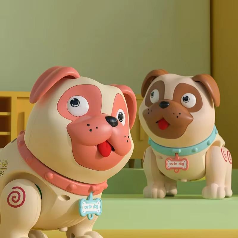 Toddler Learning to Climb Toys 1PCS Children's Electric Spray Pug Farts Light Music Simulation Pets