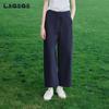 LAGOGO Women's Slimming Pure Cotton Wide-Leg Pants