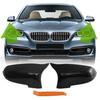 Gloss Black Rearview Mirror Covers Cap For 2014-2018 BMW 5Series F10 F11 F18 LCI
