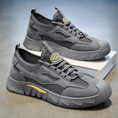 Herrenschuhe Sommer neu Mesh atmungsaktiv Arbeitsschutzschuhe Herren Baustelle Arbeit rutschfest verschleißfest Sportschuhe Freizeitschuhe