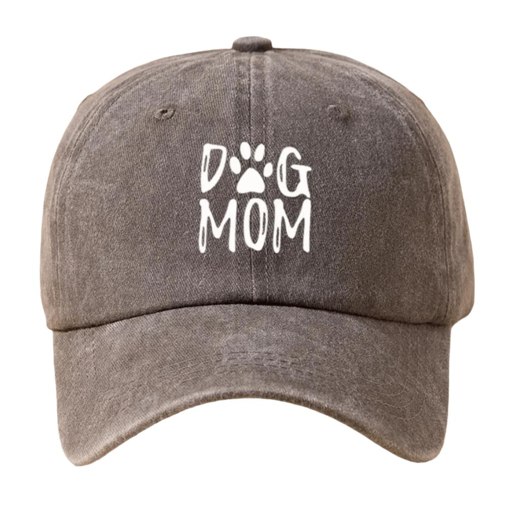 Dog Mom Pattern Baseball Hat Printed Sunshade Cap Casual Duckbill Cap  Dog Lover's Gift
