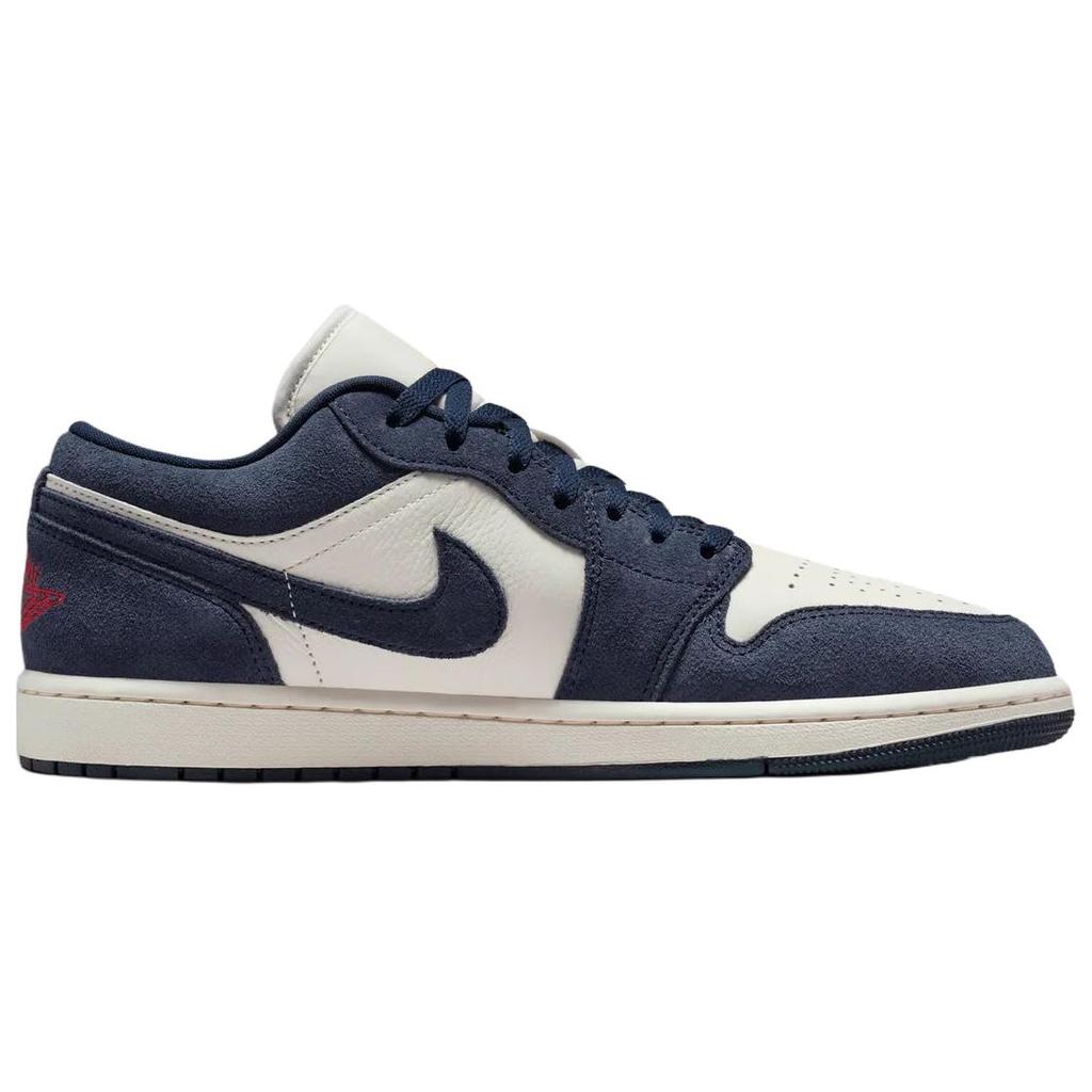 Jordan Air 1 SE Comfortable Fit Low Top Retro Basketball Shoes Unisex Sneakers Navy-Blue IO7448-400