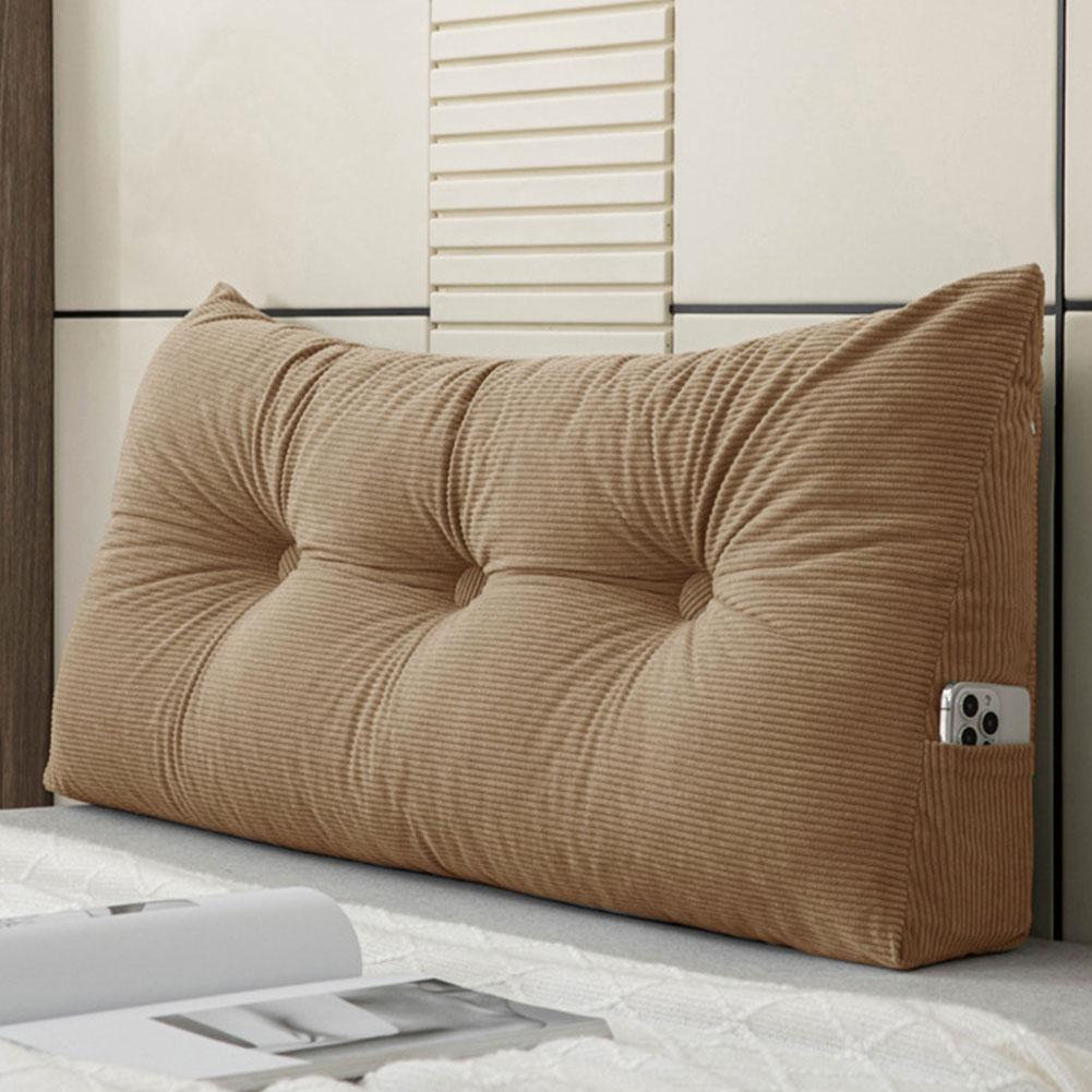 European Headboard Pillow Triangular Wedge Headboard Cushion Thickened Bed Headrest Pillow Removable Reading Backrest