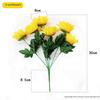 Künstlicher Sonnenblumenstrauß: Kurzer Stiel aus Seidenstoff für die Dekoration des Hochzeitssaals