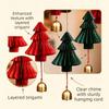 3D Xmas Tree Pendant Paper Christmas Decoration Bells Retro Christmas Tree Ornament  Christmas Tree