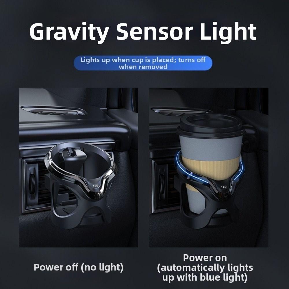 Anti-shake Led Car Cup Stand Nonslip Car Vent Drink Bracket Auto Air Vent Bottle Holder Vehicles