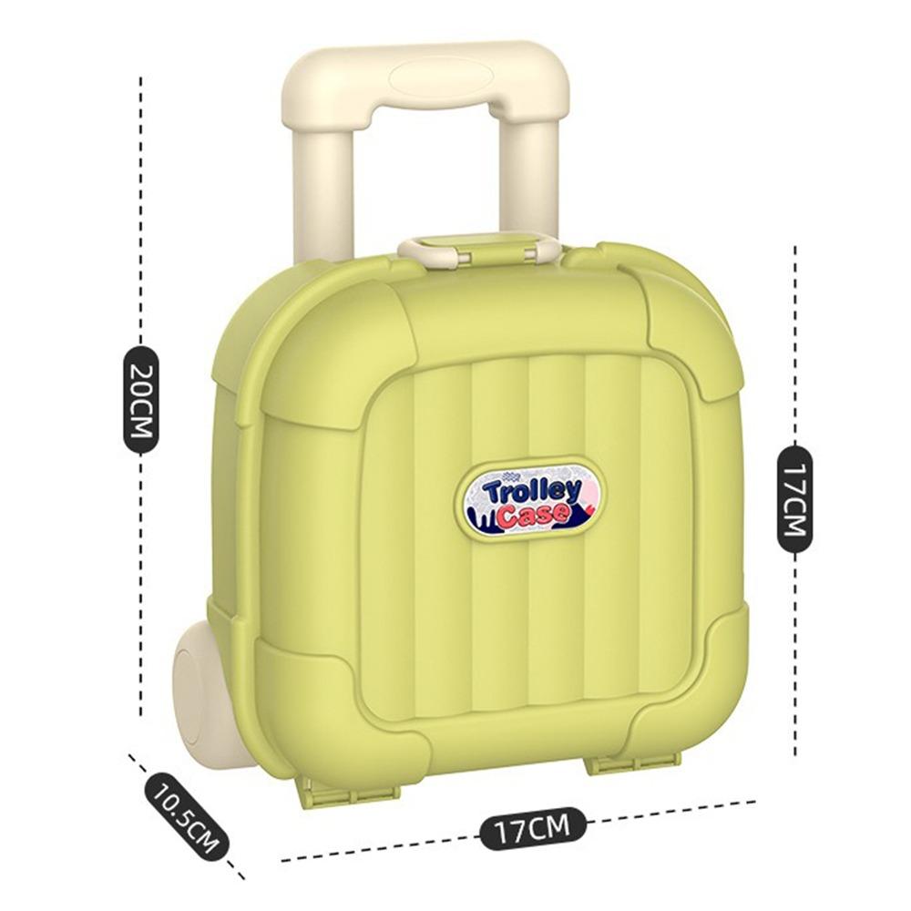 Multicolor Sundries Storage Box Plastic Carrying Box Fashion Trolley Case  Home Organization small-green