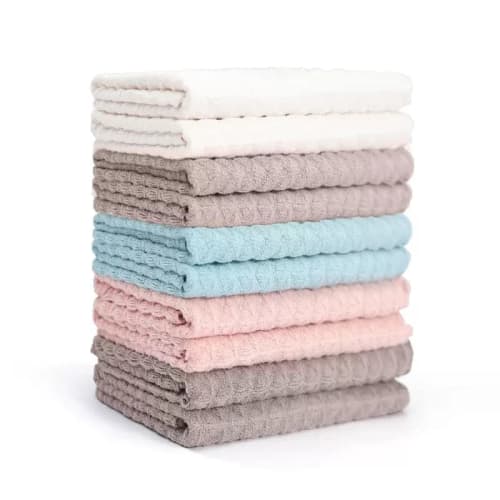 YUANHEN Kitchen Towels, Microfiber Cloths, Thick Kitchen Cloths - Highly Absorbent, Quick-Drying, Cleaning Supplies for Wiping Glass, Windows, Mirrors