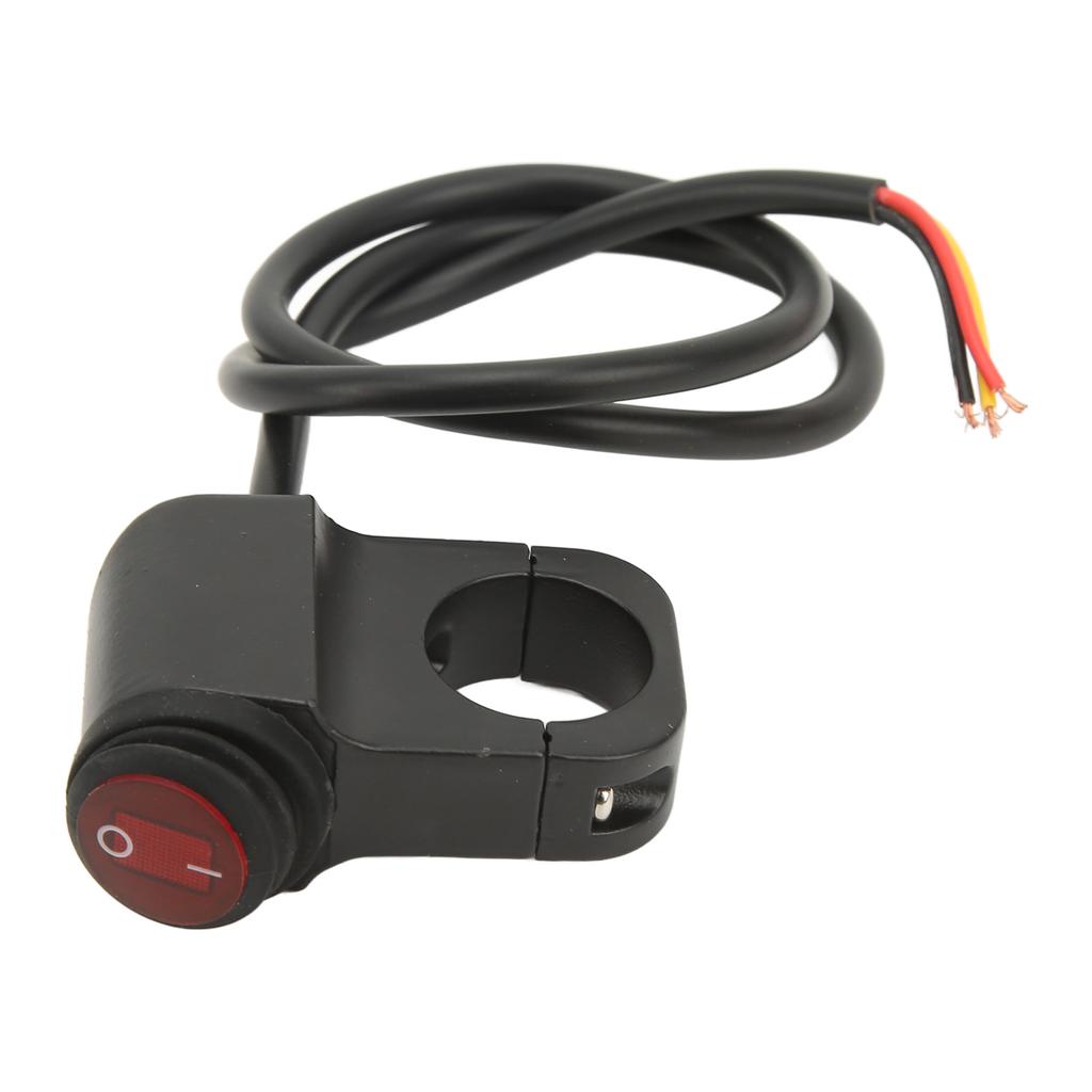 22mm 12V Motorcycle Handlebar Headlight Button Switch Aluminum Alloy Waterproof Fog Light Switch