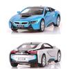 Kinsmart BMW i8 støpt pull-back lekebil