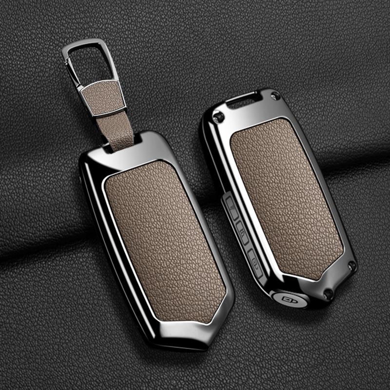 

Zinc Alloy For Kia K900 Stinger 4 Buttons Car Smart Remote Key Case Cover Shell Holder Keychain Protector