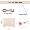 12pcs Unfinished Wooden Craft Blank Hanging Sign DIY Wooden Rectangular Painting Writing Wedding Plaque